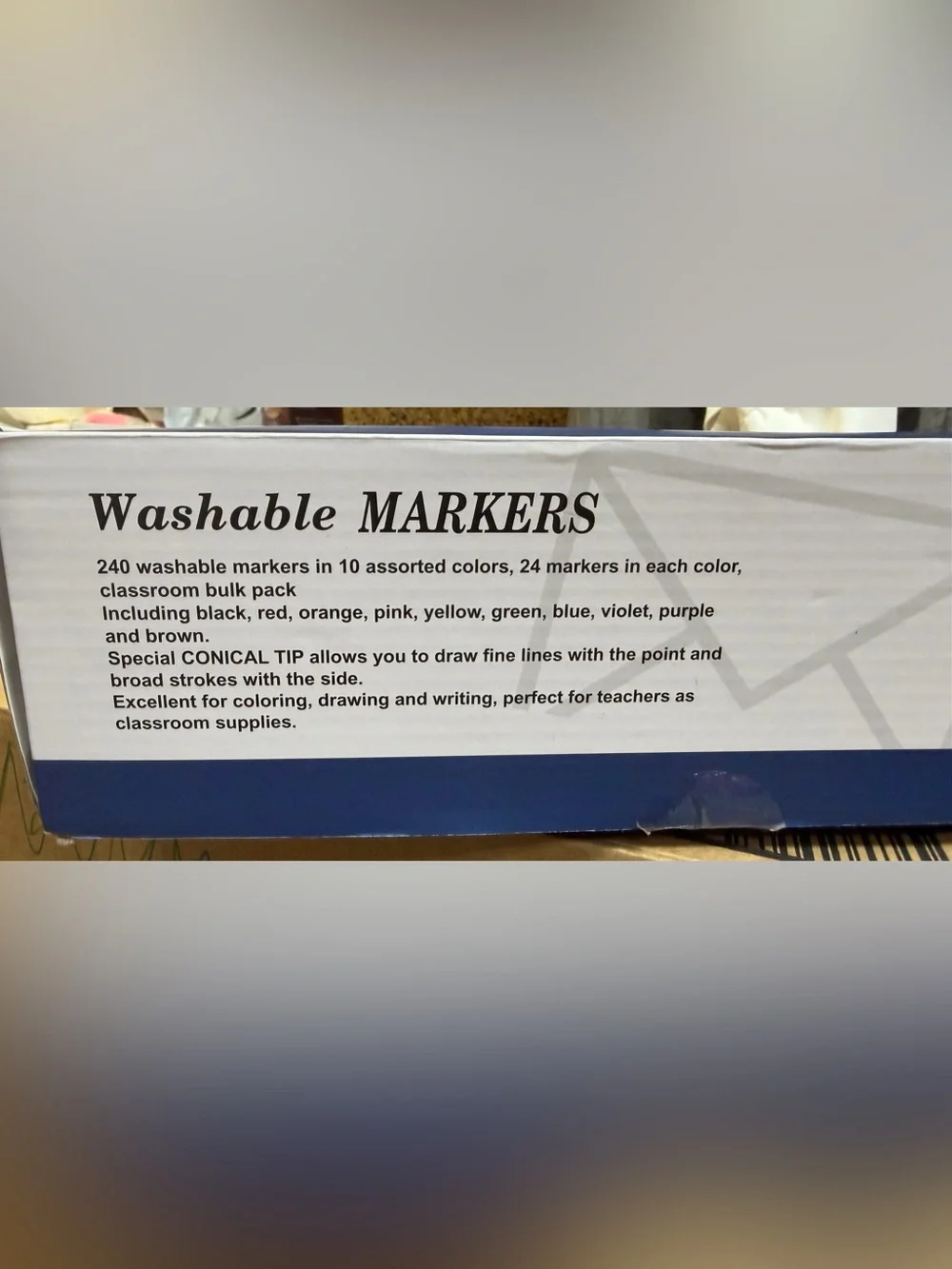 Washable Markers - 240 Count, NEW